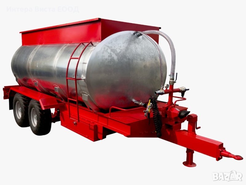 Цистерна за вода с помпа 10 т, снимка 1