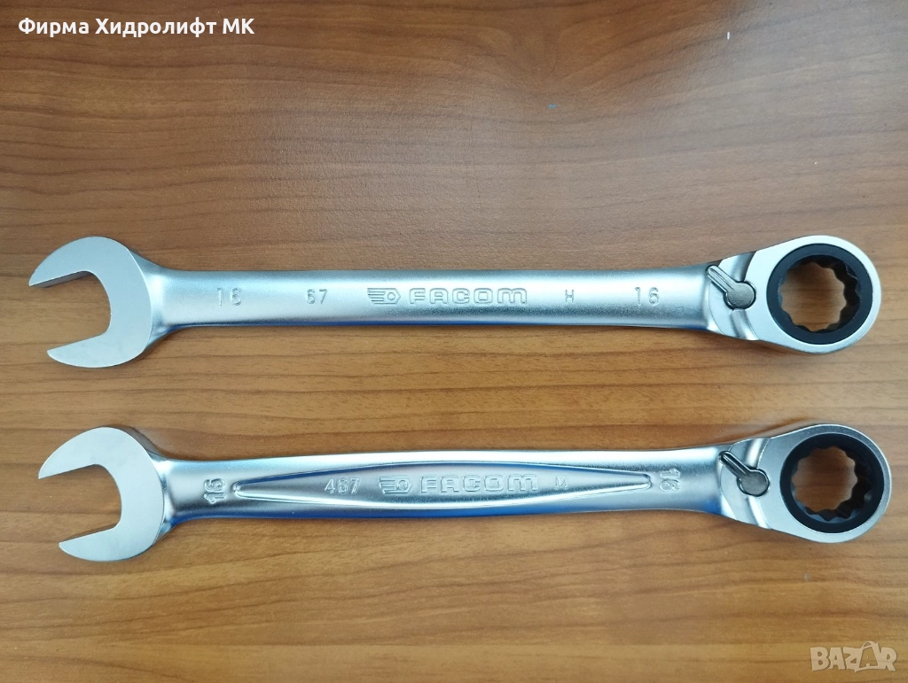 FACOM Тресчотъчен гаечен ключ - серии 67 и 467 - различни размери и цени, снимка 1