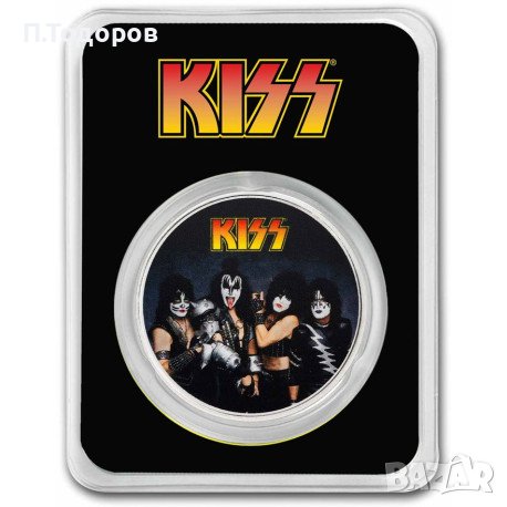 1 oz Сребро Kiss - 50 години на сцена 2023, снимка 1