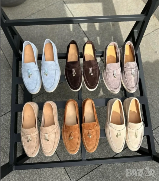 мокасини от естествен велур LORO PIANA, снимка 1