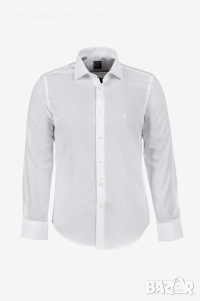 Мъжка бяла официална риза Carducchi № M 100% памук, разопакована, снимка 1