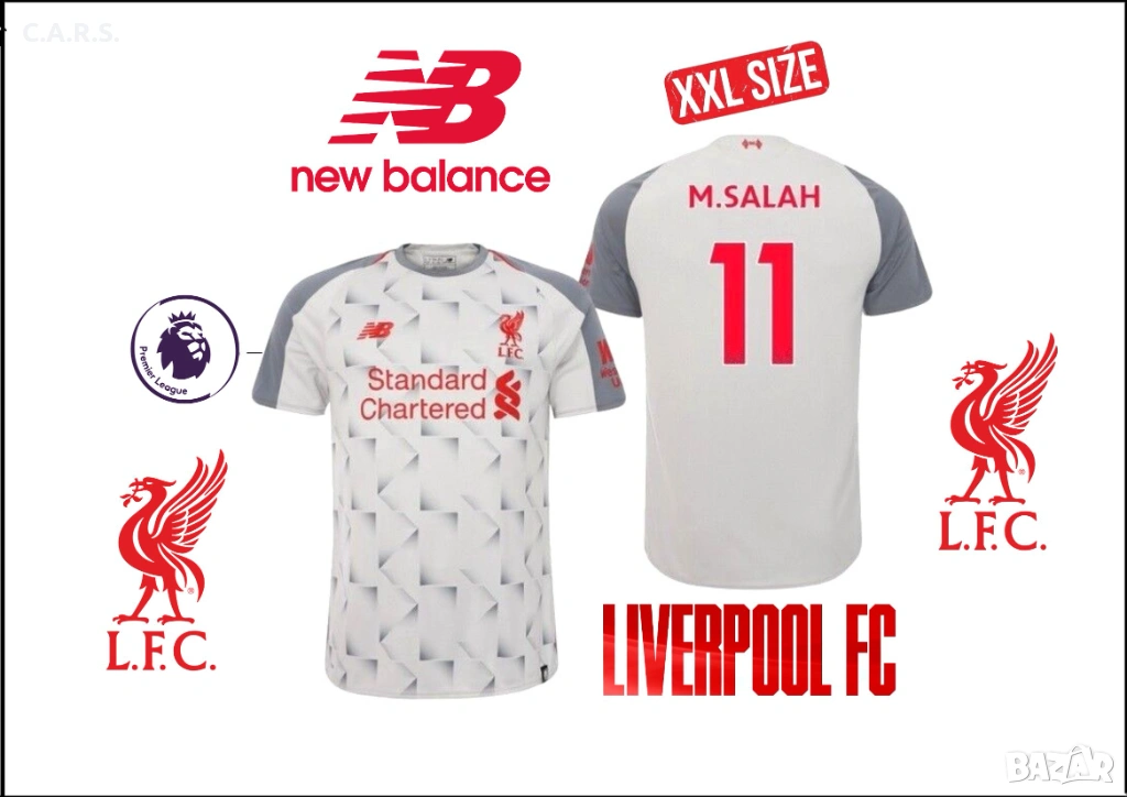 Фланелка Liverpool FC / New Balance - M. Salah, снимка 1