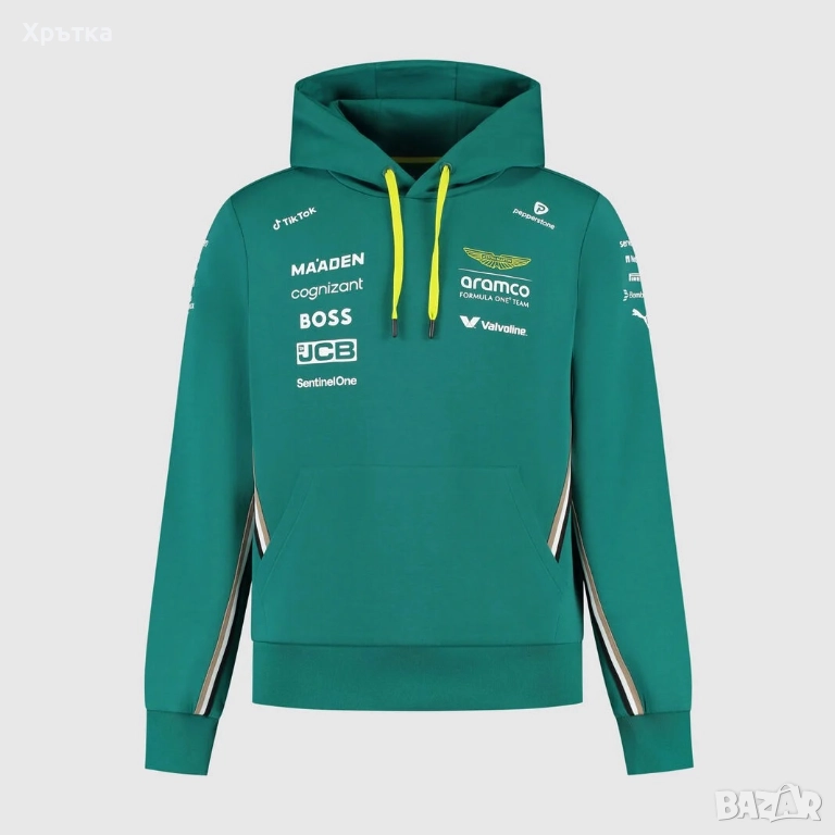 Aston Martin x Hugo Boss x Puma F1 Team - Оригинален мъжки суитшърт , снимка 1