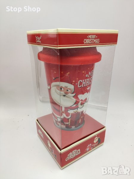 Термо коледна чаша 21х10х10см, снимка 1