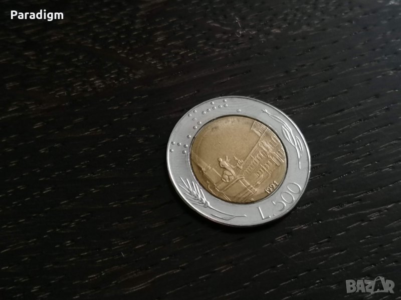 Монета - Италия - 500 лири | 1991г., снимка 1
