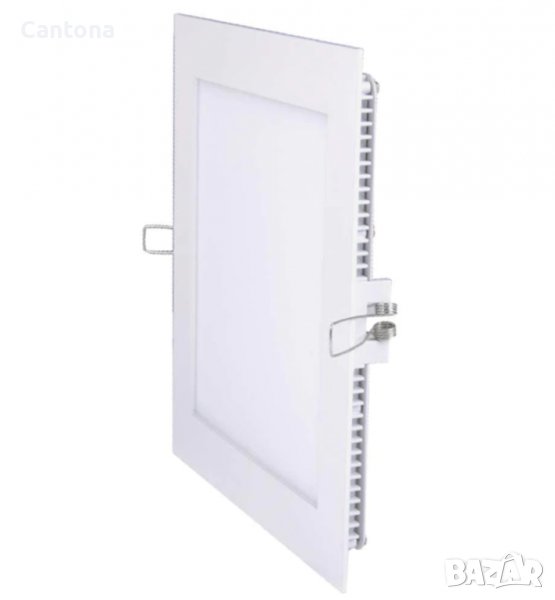 LED панел за вграждане - квадрат, 12W бяла светлина с LED драйвер, снимка 1