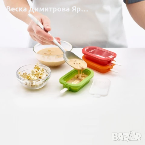 Комплект форми за ледени близалки на клечка Lekue 4 броя, снимка 4 - Форми - 50587297