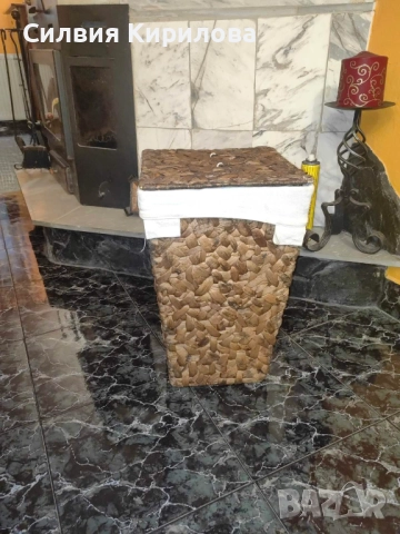 Плетен кош за пране с капак., снимка 2 - Други стоки за дома - 51976907