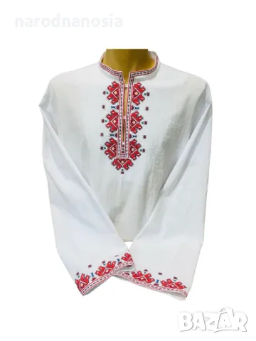 МЪЖКА РИЗА С БРОДИРАНА ШЕВИЦА - Модел 19