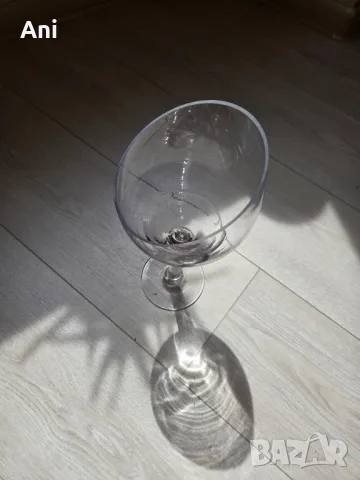 Нестандартна, наполовина отрязана, стъклена чашка, снимка 3 - Чаши - 49919302