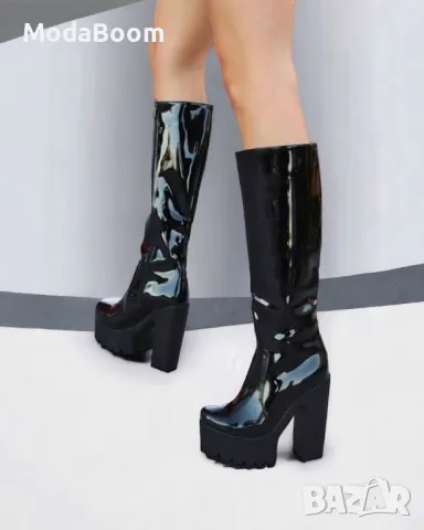 Ботуши на ток - Лак