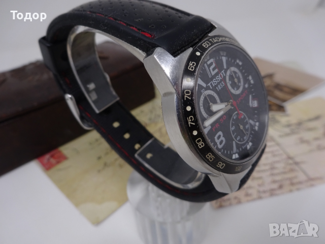 Кварцов мъжки часовник хронограф Tissot, снимка 4 - Мъжки - 36573266