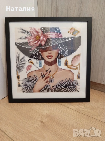 Диамантен гоблен с рамка, снимка 2 - Гоблени - 53570765