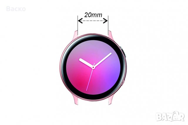Силиконови каишки за Samsung Galaxy Watch Active 2, Huawei Watch GT2 /42мм/ - 20мм, снимка 5 - Каишки за часовници - 32247573