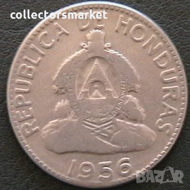 10 центаво 1956, Хондурас, снимка 2 - Нумизматика и бонистика - 28294444