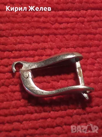 СТАРА РЪЧНА АНГЛИЙСКА ИЗРАБОТКА СРЕБЪРНА ОБЕЦА СРЕБРО 925 ПРОБА 45729, снимка 9 - Обеци - 46233138