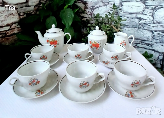 Руски порцелан сервиз за чай 