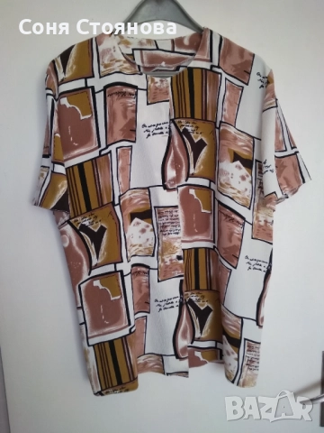 Блузи 52 размер -коприна , снимка 2 - Тениски - 51553728