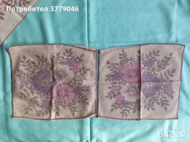 Комплект за сервиране от социализма , снимка 8 - Покривки за маси - 49553820