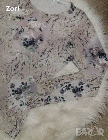 Блуза от много мекичко фино и еластично плетиво в нежен пейсли принт, снимка 2 - Блузи с дълъг ръкав и пуловери - 43623122