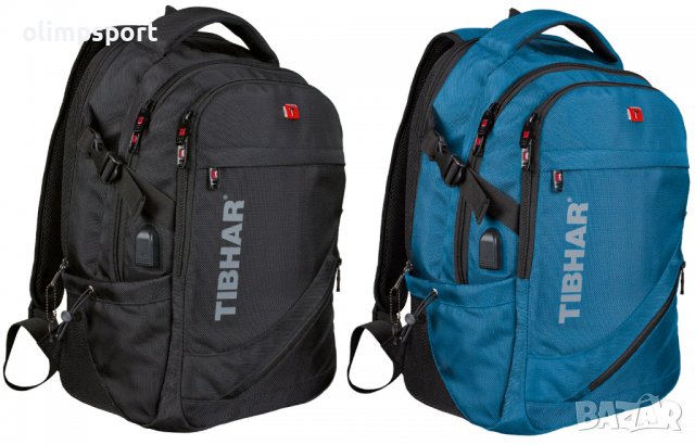 раница Tibhar SHANGHAI нова USB кабел и букса джоб за лаптоп ципове с ключ размери 31х48х23см 