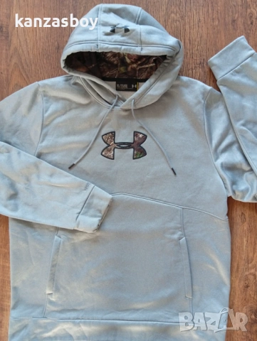 under armour  men's icon caliber hoodie - страхотно мъжко горнище р-р XL, снимка 3 - Спортни дрехи, екипи - 53609608