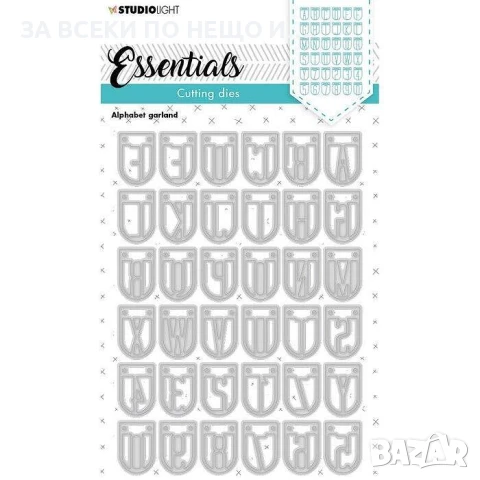 StudioLight щанци/ шаблони за изрязване и релеф Гирлянд азбука и цифри, снимка 1