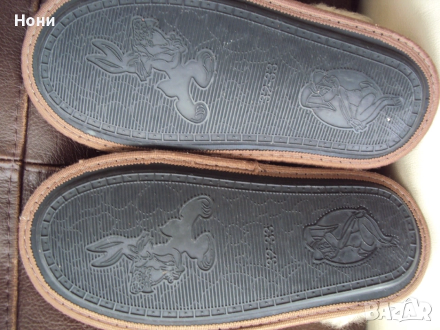 Детски пантофки от естествена кожа номер 32/33, снимка 4 - Детски сандали и чехли - 51779313