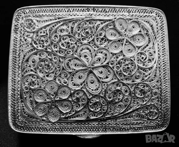 Сребърна Кутийка - 950 Сребро Филигран, снимка 8 - Други ценни предмети - 49851298