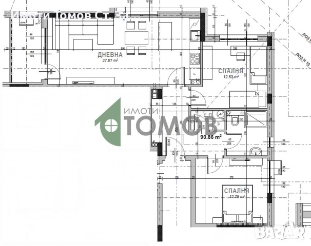 Тристаен апартамент в кв. Самара 3 - БЕЗ КОМИСИОННА от купувача, снимка 2 - Апартаменти - 52479042