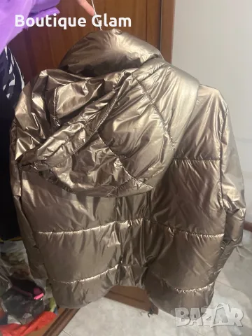 Златно яке с качулка , снимка 2 - Якета - 49872343