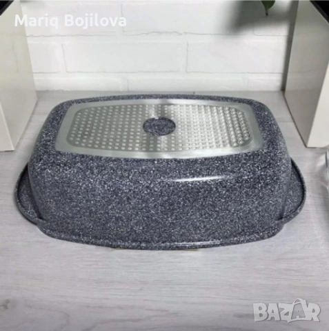 Ростер Goldman с мраморно покритие – правоъгълен съд с капак, 5.5 л и 6.6 л, снимка 4 - Съдове за готвене - 53028138