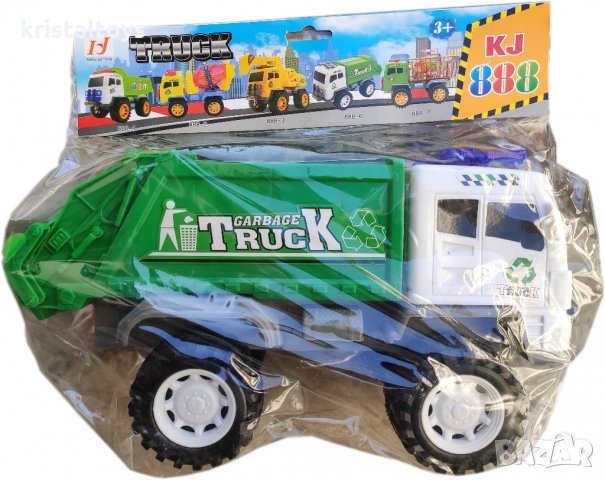 Детска играчка камион Сметовоз с големи гуми, снимка 1