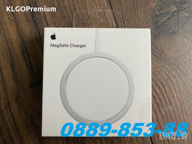 Оригинално MagSafe безжично зарядно за iPhone 11 12 pro max 8 X Mini  бързо, снимка 1 - Аксесоари за Apple - 32788670
