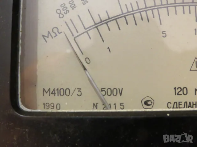 Мегаомметър, мегер, измерител съпротивление на изолация с генератор до 500V - качество и прецизност , снимка 3 - Генератори - 48712905