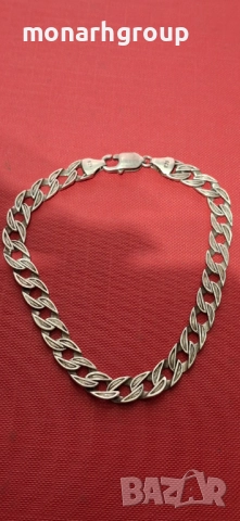 Сребърна гривна, снимка 7 - Гривни - 51967983