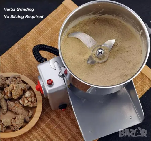 Индустриална Мелница Високомощна Мелачка Машина за Ултра Фино Смилане Голям Капацитет 800грама 3000W, снимка 9 - Други машини и части - 47422107