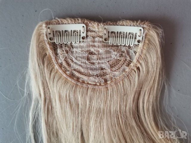 Нов рус бретон от естествена човешка коса руса - мод.3, снимка 4 - Аксесоари за коса - 37300905