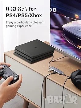 UGREEN 4-портов USB 3.0 хъб, USB удължител, снимка 4 - Друга електроника - 43215830