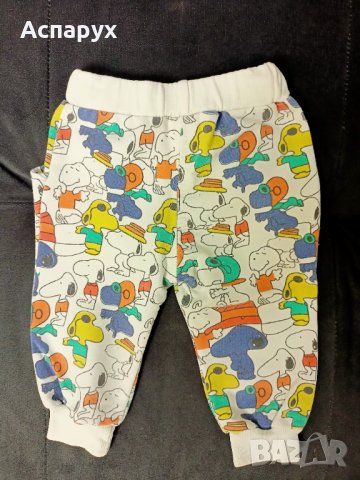 Бебешки памучни панталонки 9-12 месеца , снимка 2 - Бодита за бебе - 43091935