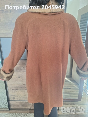 Дамско палто в кафяв цвят, снимка 9 - Палта, манта - 52975162