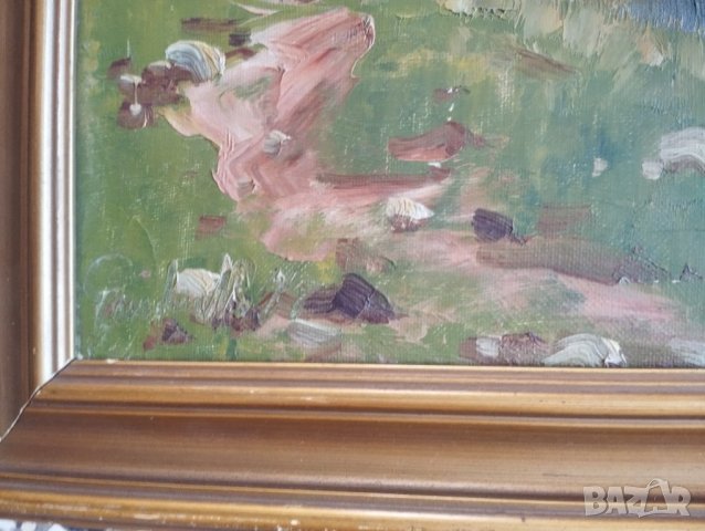 Стара картина-пейзаж, снимка 3 - Картини - 43939120