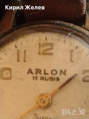 Рядък дамски часовник ARLON 17 RUBIS ANTI-MAGNETIC SWISS MOVT позлатен за КОЛЕКЦИОНЕРИ 42607, снимка 5 - Антикварни и старинни предмети - 43759495