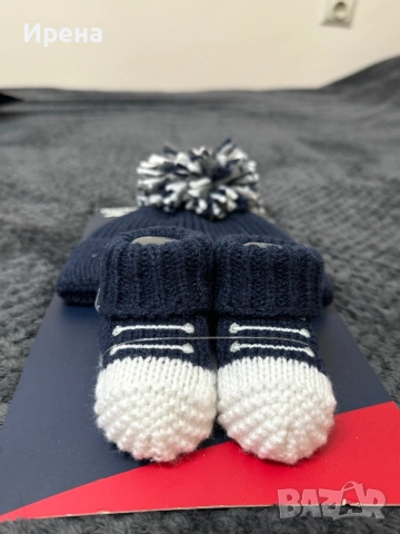 Бебешки комплекти (шапки +чорапки) тип терлички, снимка 15 - Бебешки шапки - 52381733