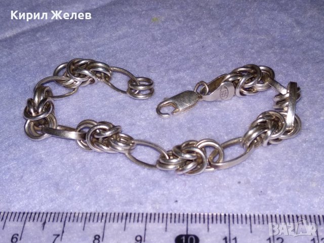 СРЕБЪРНА ВИНТИДЖ АРТ ГРИВНА СРЕБРО 925 МАЙСТОРСКА ЗДРАВА РЕТРО ПЛЕТКА 36135, снимка 5 - Гривни - 39507895