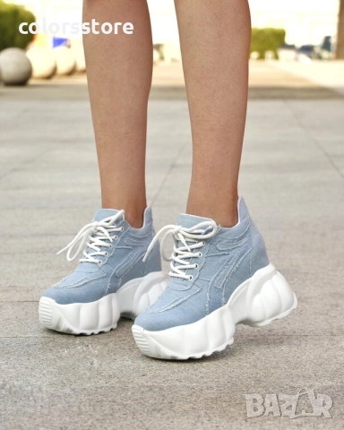 Кецове на платформа - деним - PA90

