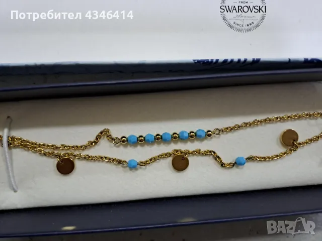 Колие на SWAROVSKI , снимка 3 - Колиета, медальони, синджири - 48705949