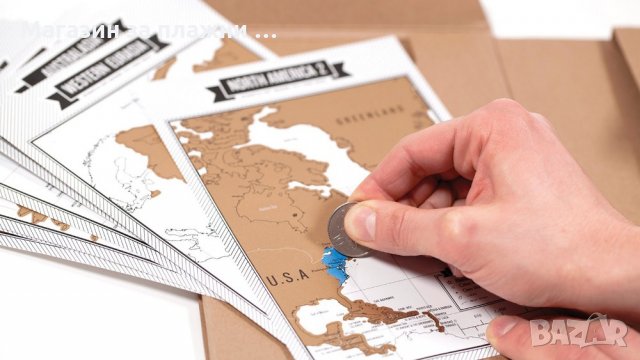 Дневник на Пътешественика Travelogue със Скреч Карти, снимка 6 - Други стоки за дома - 26845190
