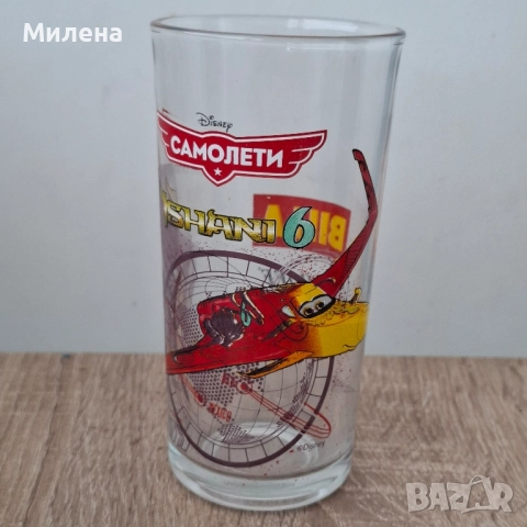 Стъклени чаши със самолети Дисни - 250 мл., снимка 6 - Чаши - 52244276