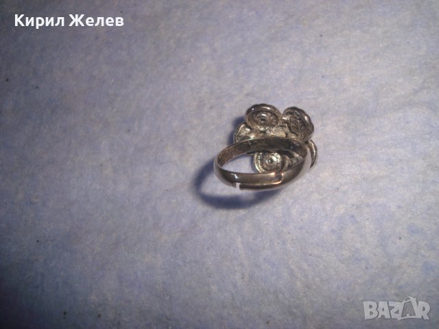 КРАСИВ ПОСРЕБРЕН ФЛОРАЛЕН КРИСТАЛЕН ФЕШЪН АРТ ПРЪСТЕН РЕГУЛИРУЕМ МОДЕЛ 18621, снимка 9 - Пръстени - 37420245